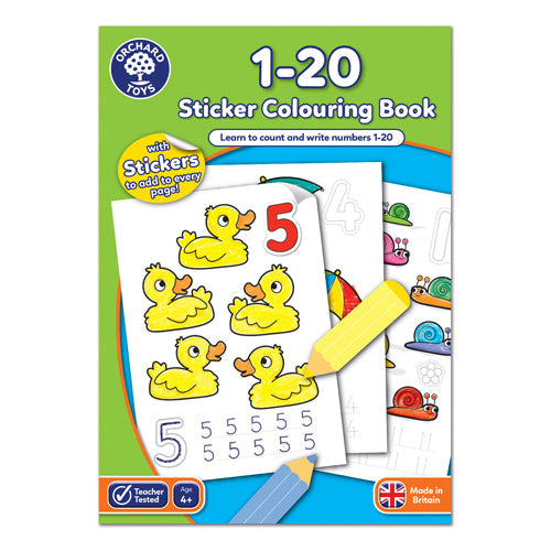 1-20 Colouring Book - Page Turn Fun