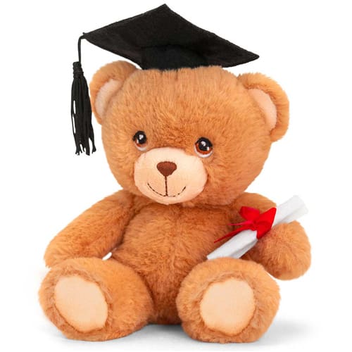 15cm Keeleco Graduation Bear - Sweet Snuggle Pal
