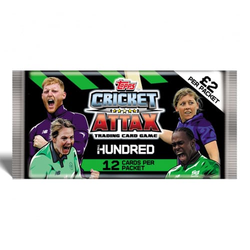 Match Attax: Cricket Attax 2022 The Hundred Card – Booster Pack - Binder Ready Fun