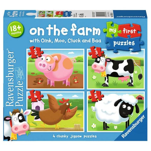 On the Farm My First Puzzles (2,3,4,5pc) - Logic Play Time