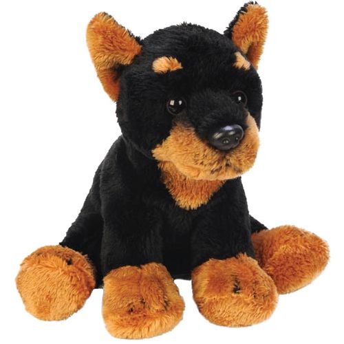 Sitting Doberman - Bedtime Hug Pal