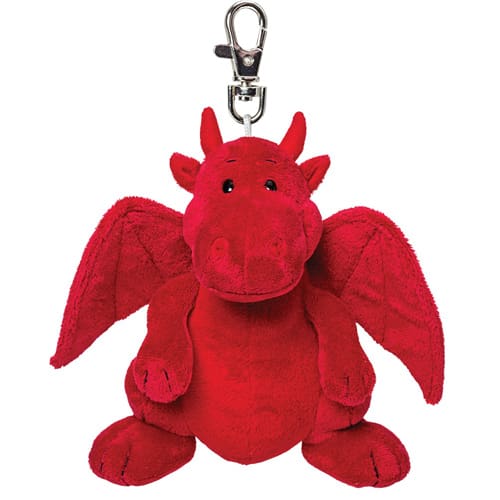 Sitting Red Dragon Keyring - Sweet Snuggle Pal