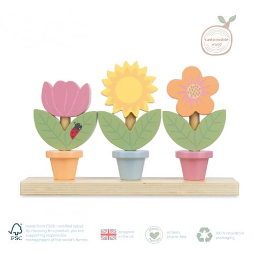 Stacking Flower Pots (FSC) - Quiet Play Choice