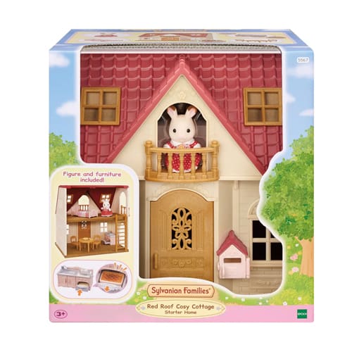 Sylvanian Families Red Roof Cosy Cottage Starter Home - Little Maker Fun