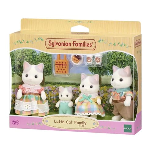 Sylvanian Families Latte Cat Family - Imagination Play Time