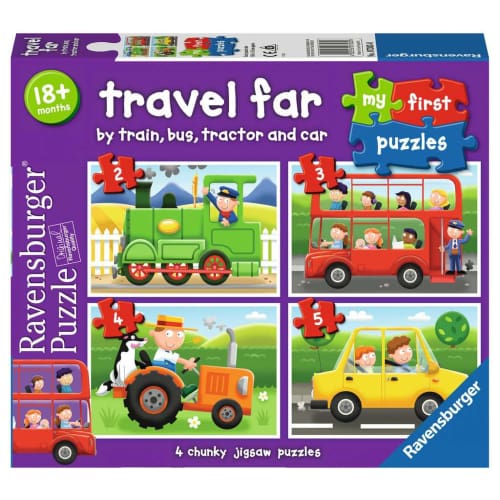 Travel Far My First Puzzles (2,3,4,5pc) - Travel Puzzle Pick