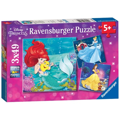 Disney 3x 49pc - Pocket Puzzle Play